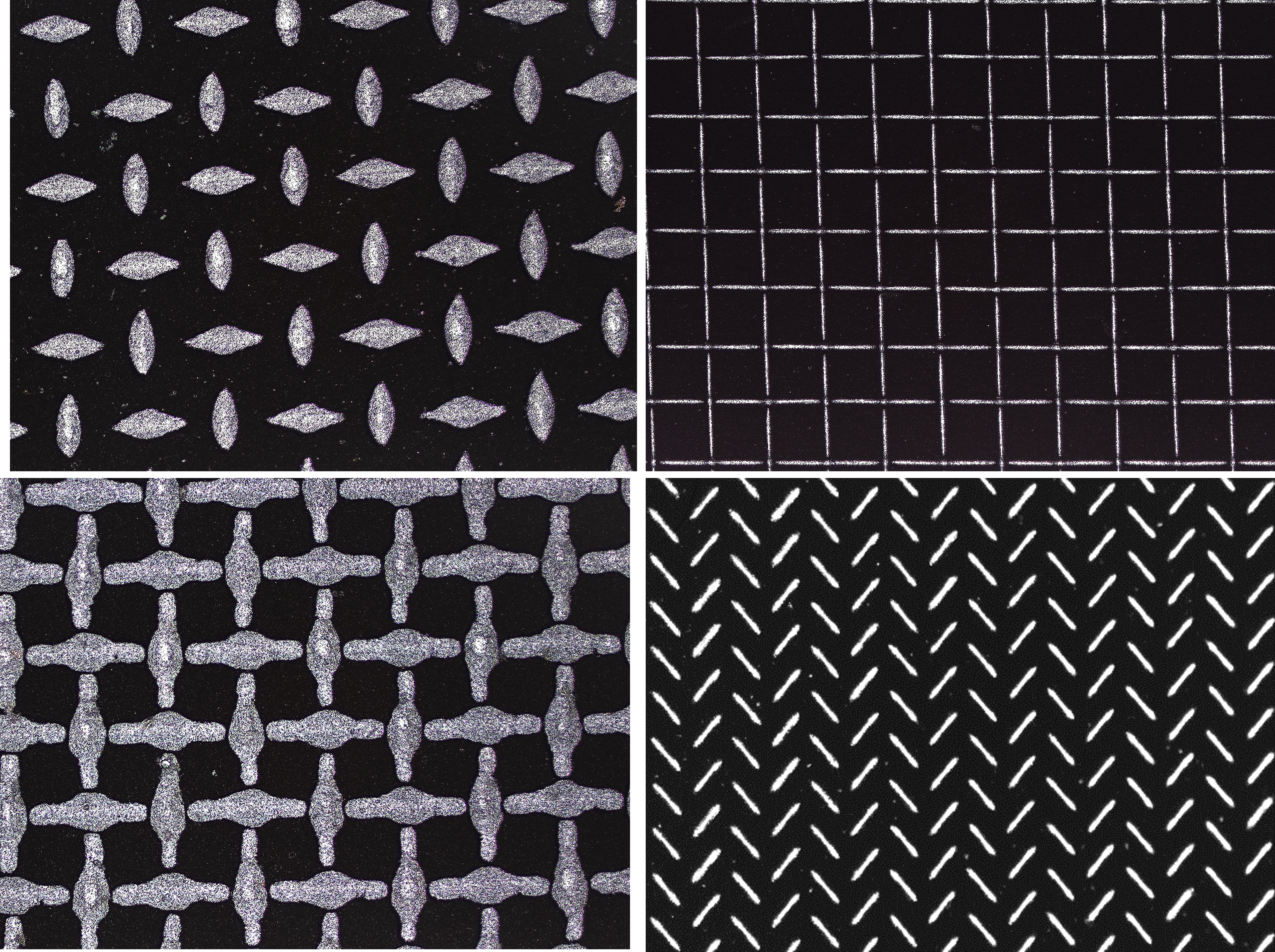 Different Patterns of Controlled Wettability Surfaces